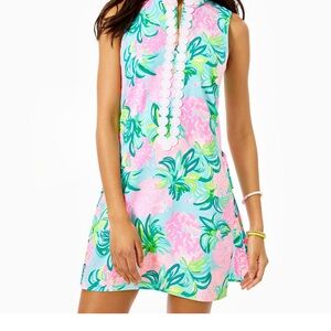 Lilly Pulitzer Pink and Green Floral Romper NWT